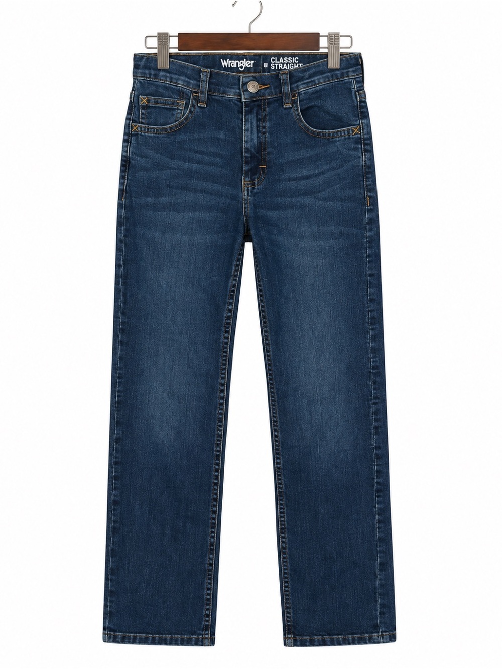 Wrangler Classic Straight Kids Jeans in Dark Blue Denim
